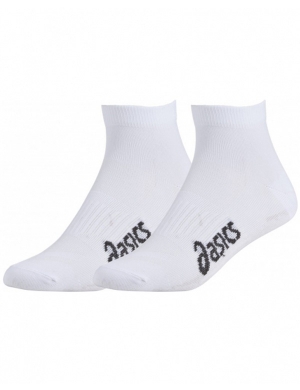 Asics Unisex Tech Ankle Socks 2pk - White
